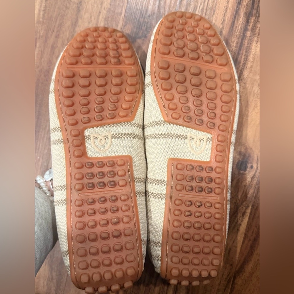 Rothy's The Driver Driving Loafer Slip On Shoe Flat Tan Striped Womens Size 7.5 - Picture 6 of 6